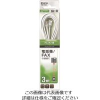 朝日電器 ELPA テレホンコード6極2/4芯 TEW-T