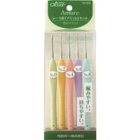 クロバー CLOVER レース針 アミュレセット 5本入り 43-323 1袋(5本) 166-1660（直送品）