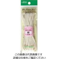 クロバー カラーひも 細 生成 26-130 1セット(5巻:1巻×5個) 166-1610（直送品）