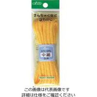 クロバー カラーひも 中細 黄 26-147 1セット(5巻:1巻×5個) 166-1612（直送品）