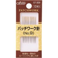 クロバー パッチワーク針 No.9 57-309 1パック(10本) 215-4052（直送品）