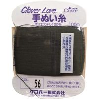 クロバー CLーH手ぬい糸 黒 63-542 1セット(20枚:1枚×20巻) 210