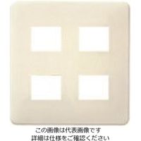 パナソニック Panasonic フルカラーモダンプレート4コ用・W WN6004W 1セット(10個) 158-7821（直送品）