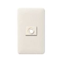 パナソニック Panasonic フルカラーモダン電話線プレート・W WN6081W 1セット(5個) 157-9903（直送品）