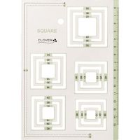 クロバー ピーステンプレート正方形 57-999 1個 215-4012（直送品）