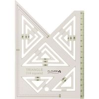 クロバー ピーステンプレート直角三角形1/4 58-001 1個 211-8355（直送品）