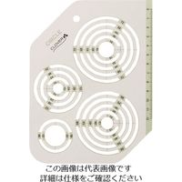 クロバー ピーステンプレート円形 58-002 1個 211-0699（直送品）