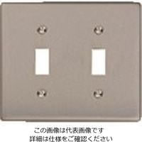 パナソニック Panasonic 埋込スイッチ新金属プレート2連 WS9562 1セット(5個) 159-0999（直送品）