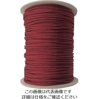 ユタカメイク 江戸打ち紐 中丸 1m エンジ AR-8126 1セット(130個) 105-0691（直送品）