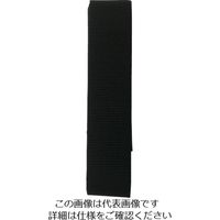 ユタカメイク ベルト 平ベルトアクリルカラー 巾30mm×1m ブラック AB-12 1巻 113-0708（直送品）
