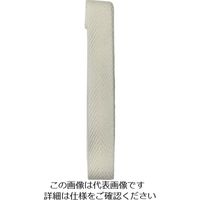 ユタカメイク ベルト 平ベルトアクリルカラー 巾20mm×2m ホワイト AA-01 1巻 113-0753（直送品）