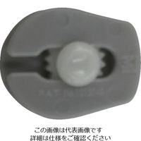ユタカメイク 金具 紐用止メ金具 2mm~4mm用 グレー JH-09 1個 113-3903（直送品）