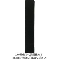 ユタカメイク ベルト 平ベルトアクリルカラー 巾25mm×2m ブラック AD-12 1個 112-9164（直送品）