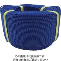 ユタカメイク ロープ PEロープ巻物 3φ×200m ブルー PE-72 1個 113-7059（直送品）