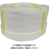 ユタカメイク ロープ PEロープ巻物 3φ×200m ホワイト PE-77 1巻 113-5489（直送品）