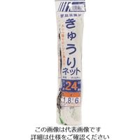イノベックス Dio きゅうりネット 24cm目 白緑 1.8m×6m へッダー付き 400428 1セット(80個) 127-4499（直送品）