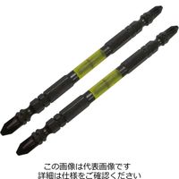 兼古製作所(ANEX) 黒龍靭ビット タフ 2本組 +2×110mm マグネット付き ABRMー2110 ABRM-2110（直送品）