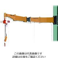 スーパー ニ速型電動チェーンブロック付ジブクレーン ボルト・ナット型・柱取付式