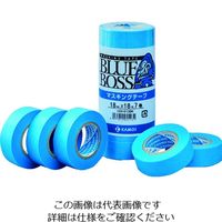カモ井加工紙 カモ井 マスキングテープ塗装用 幅15mm×長さ18m ブルー BLUEBOSSJAN-15 1パック(8巻)（直送品）