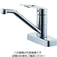 SANEI シングル台付混合栓(寒冷地用) K77CEK-13 1個 204-0074（直送品）