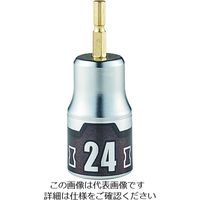 京都機械工具 KTC インパクトドライバ用ショートソケットビット 難攻不落 24mm BZP63S-24 1個 206-7164（直送品）