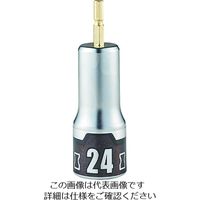 京都機械工具 KTC インパクトドライバ用ソケットビット 難攻不落 24mm BZP63-24 1個 206-7139（直送品）