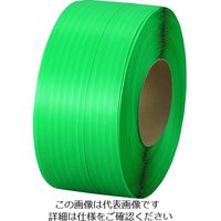 司化成工業 ツカサ PPバンド(機械用) ワールドバンド YB 15.5mmX2500m 緑 YB-15.5GN 1セット(2本) 195-3565（直送品）