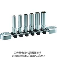 京都機械工具 ネプロス 6.3ディープソケットセット(インチ・6角・6コ組) NTB2L06BA 1セット 206-8653（直送品）