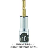 京都機械工具 KTC インパクトドライバ用ショートソケットビット 難攻不落 10mm BZP63S-10 1個 206-7156（直送品）