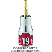 京都機械工具 KTC インパクトドライバ用ショートソケットビット 難攻不落 19mm BZP63S-19 1個 206-7161（直送品）