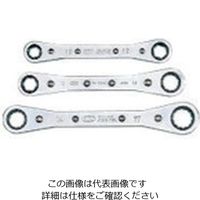 京都機械工具 KTC 板ラチェットめがねレンチセット[3本組] RM03 1セット 807-0671（直送品）
