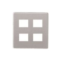 パナソニック Panasonic フルカラー新金属プレート2型4コ用 WN6504K 1個 158-4636（直送品）