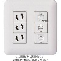 パナソニック Panasonic ワイド21コンセントP6コ用(3+3) WTF7006W 1セット(10個) 157-6734（直送品）