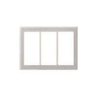 パナソニック Panasonic コスモワイド新金属プレート2型3連 WTC9203 1個 157-8303（直送品）