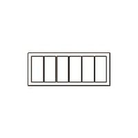 パナソニック Panasonic コスモワイド新金属プレート2型6連 WTC9206 1個 159-2496（直送品）