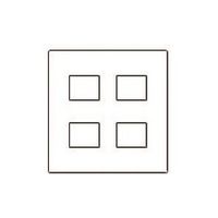 パナソニック Panasonic ワイド新金属コンP2型4コ用(2+2) WTF9204 1個 158-9286（直送品）