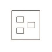 パナソニック Panasonic ワイド新金属コンP2型3コ用(2+1) WTF9273 1個 158-9281（直送品）