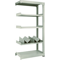 TRUSCO 一斗缶ラック スチールラック M3型中量棚 W900×D471×H1800 5段 連結 缶受×2付 M3-6355-KU2B（直送品）