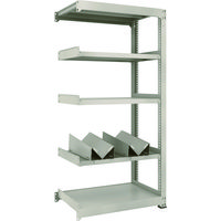 TRUSCO 一斗缶ラック スチールラック M3型中量棚 W900×D571×H1800 5段 連結 缶受×2付 M3-6365-KU2B（直送品）