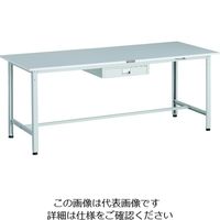TRUSCO 軽荷重作業台(300kg)AE型 1800X750XH740 薄型1段引出し付 ホワイト色 RAE-1800UDC1 W 1台（直送品）