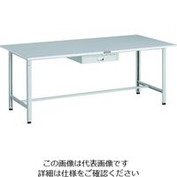 TRUSCO 軽荷重作業台(300kg)AE型 1800X900XH740 薄型1段引出し付 ホワイト色 RAE-1809UDC1 W 1台（直送品）