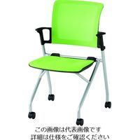 トラスコ中山 TRUSCO コンパクトミーティングチェア グリーン CMC-GR 1脚 207-2933（直送品）