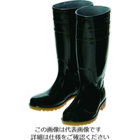 トラスコ中山 TRUSCO 鉄先芯入PVC耐油長靴 26.5CM ブラック ORSB265-BK 1足 207-2553（直送品）