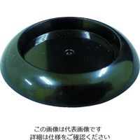 トラスコ中山 TRUSCO キャスター用受け皿 ゴム付 64MM 黒 12個入 TUR630-BK-12 1袋(12個) 206-3278（直送品）