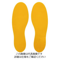 トラスコ中山 ＴＲＵＳＣＯ　耐久フロアサイン足型　黄　２枚（１シート） DFSF-Y 1袋(2枚) 206-7260