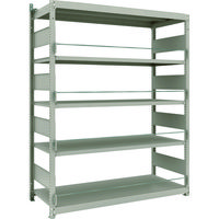 TRUSCO スチールラック 災害備蓄ラック M1.5型 1460X595X1800 5段単体 M1.5-DS6565 1台(1個)（直送品）