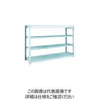 TRUSCO TUG型軽量ボルトレス棚 100kg 単体型 1840×474×H1200 4段 TUG100-46S-4 1台(1個)（直送品）