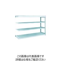 TRUSCO TUG型軽量ボルトレス棚 100kg 連結型 1840×474×H1200 4段 TUG100-46S-4B 1台(1個)（直送品）