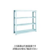 TRUSCO TUG型軽量ボルトレス棚 100kg 単体型 1240×324×H1200 4段 TUG100-44K-4 1台(1個)（直送品）