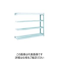 TRUSCO TUG型軽量ボルトレス棚 100kg 連結型 1540×324×H1200 4段 TUG100-45K-4B 1台(1個)（直送品）